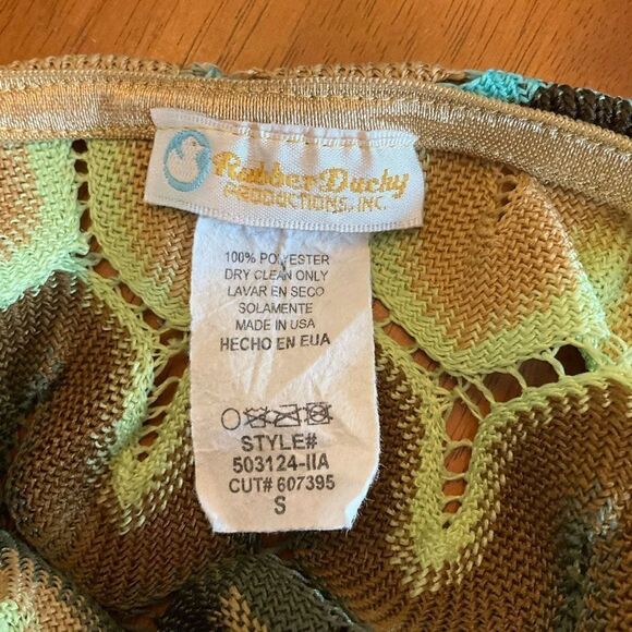 Vintage Rubber Ducky Productions Open Crochet Dress or Beach Coverup! Small. EUC - Picture 9 of 10